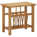 Magazine Table 45x27x42 cm Solid Oak Wood