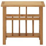 Magazine Table 45x27x42 cm Solid Oak Wood - Front View