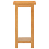 Side Table 27x24x55 cm Solid Oak Wood - Front View