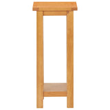 Side Table 27x24x55 cm Solid Oak Wood - Side View