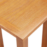 Side Table 27x24x55 cm Solid Oak Wood - Top-Down View