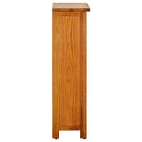 Bookcase 45x22.5x82 cm Solid Oak Wood - Side View