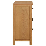 Cupboard 70x35x75 cm Solid Oak Wood - Top-Down View