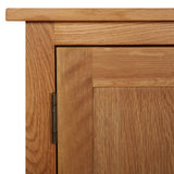 Cupboard 70x35x75 cm Solid Oak Wood - Close-Up Angle