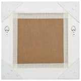 Wall Mirror Baroque Style 40x40 cm White - Top-Down View