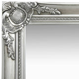 Wall Mirror Baroque Style 40x40 cm Silver - Side View