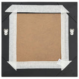 Wall Mirror Baroque Style 40x40 cm Black - Top-Down View