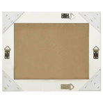 Wall Mirror Baroque Style 50x40 cm White