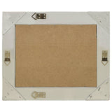 Wall Mirror Baroque Style 50x40 cm Silver - Side View