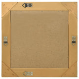 Wall Mirror Baroque Style 50x50 cm Gold - Side View