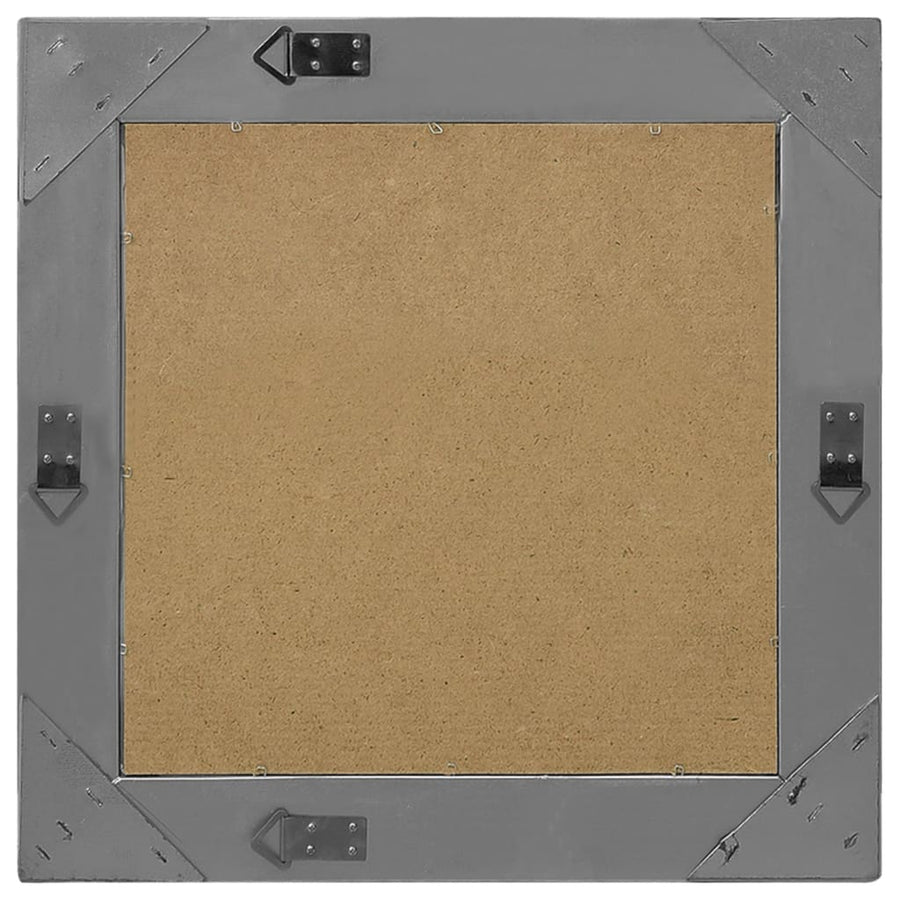 Wall Mirror Baroque Style 50x50 cm Black