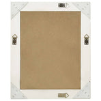 Wall Mirror Baroque Style 50x60 cm White
