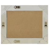 Wall Mirror Baroque Style 60x40 cm Silver - Side View