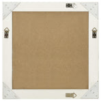 Wall Mirror Baroque Style 60x60 cm White