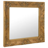 Wall Mirror Baroque Style 60x60 cm Gold