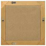 Wall Mirror Baroque Style 60x60 cm Gold - Side View