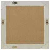 Wall Mirror Baroque Style 60x60 cm Silver