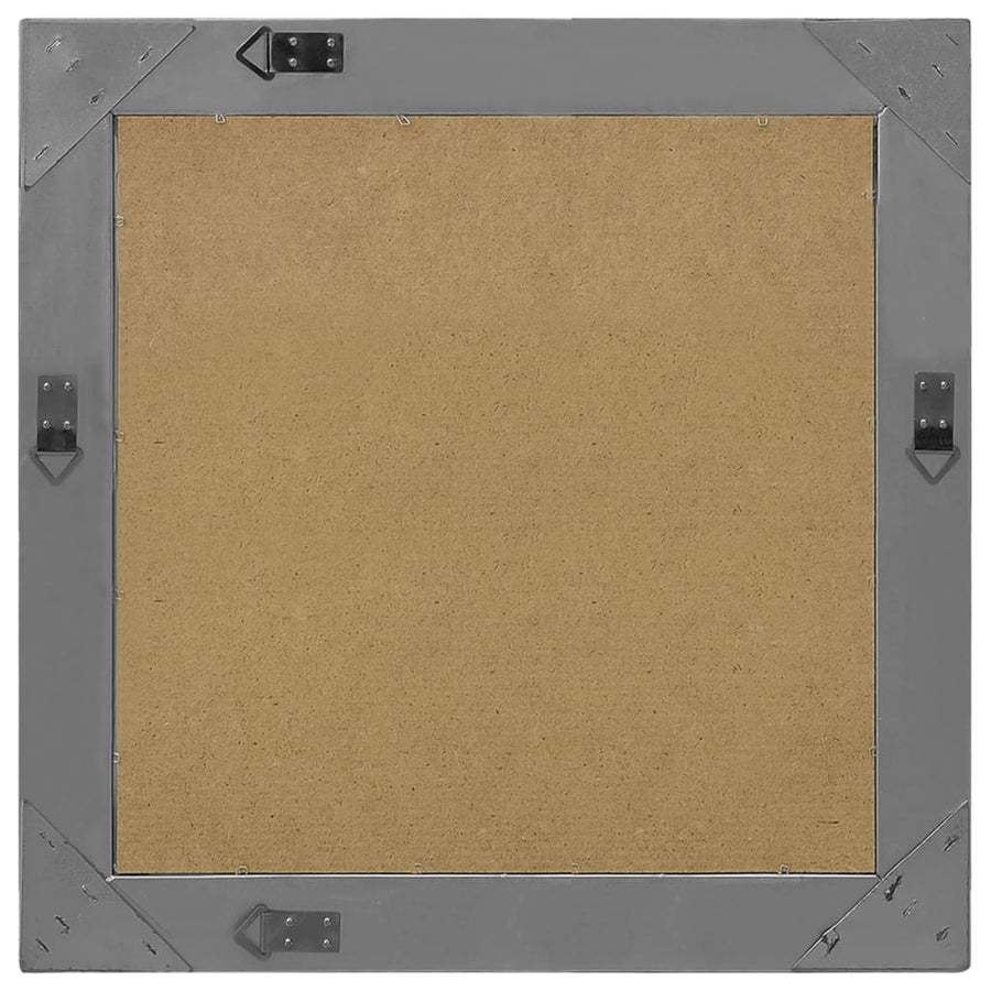 Wall Mirror Baroque Style 60x60 cm Black