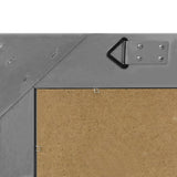 Wall Mirror Baroque Style 60x60 cm Black - 45-Degree Angle