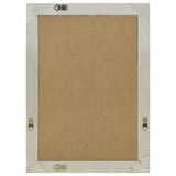 Wall Mirror Baroque Style 60x80 cm Silver - Side View