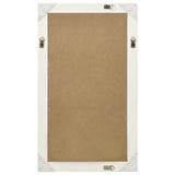Wall Mirror Baroque Style 60x100 cm White