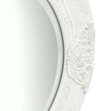 Wall Mirror Baroque Style 50 cm White - Side View