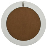 Wall Mirror Baroque Style 50 cm White - Top-Down View