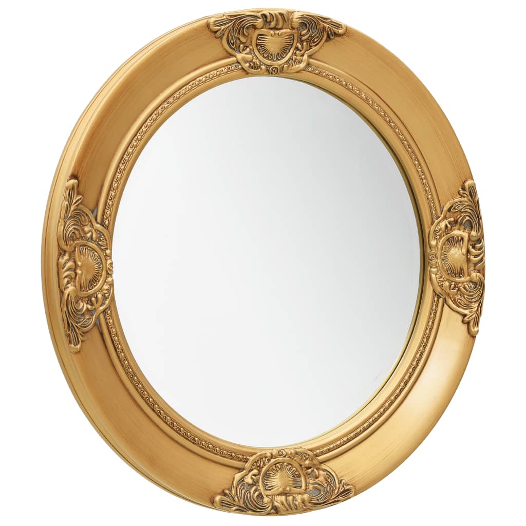 Wall Mirror Baroque Style 50 cm Gold