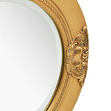 Wall Mirror Baroque Style 50 cm Gold - Side View