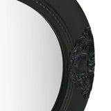 Wall Mirror Baroque Style 50 cm Black - Side View