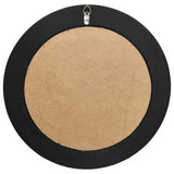 Wall Mirror Baroque Style 50 cm Black - Top-Down View