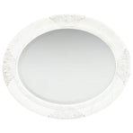 Wall Mirror Baroque Style 50x60 cm White