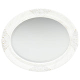 Wall Mirror Baroque Style 50x60 cm White - Side View