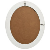 Wall Mirror Baroque Style 50x60 cm White - 45-Degree Angle