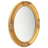 Wall Mirror Baroque Style 50x60 cm Gold - Front View