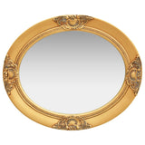 Wall Mirror Baroque Style 50x60 cm Gold - Side View
