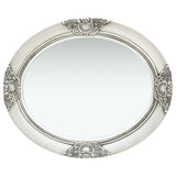 Wall Mirror Baroque Style 50x60 cm Silver - Side View