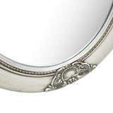 Wall Mirror Baroque Style 50x60 cm Silver - Top-Down View