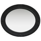 Wall Mirror Baroque Style 50x60 cm Black - Side View