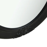 Wall Mirror Baroque Style 50x60 cm Black - Top-Down View