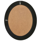 Wall Mirror Baroque Style 50x60 cm Black - 45-Degree Angle