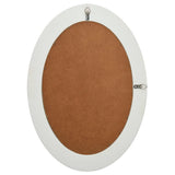 Wall Mirror Baroque Style 50x70 cm White