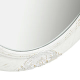 Wall Mirror Baroque Style 50x70 cm White