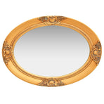 Wall Mirror Baroque Style 50x70 cm Gold
