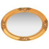 Wall Mirror Baroque Style 50x70 cm Gold - Side View