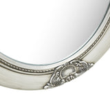 Wall Mirror Baroque Style 50x70 cm Silver - 45-Degree Angle