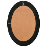 Wall Mirror Baroque Style 50x70 cm Black - Top-Down View