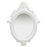 Wall Mirror Castle Style 56x76 cm White
