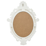 Wall Mirror Castle Style 56x76 cm White - Top-Down View