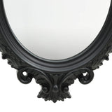 Wall Mirror Castle Style 56x76 cm Black - Side View